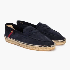 Alpargata Mocasín Serraje Marino
