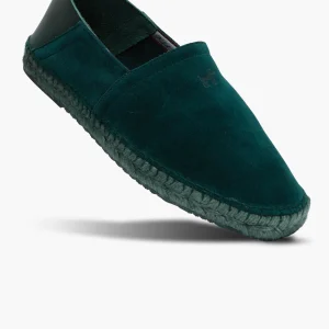 Alpargata Serraje y Piel Petróleo